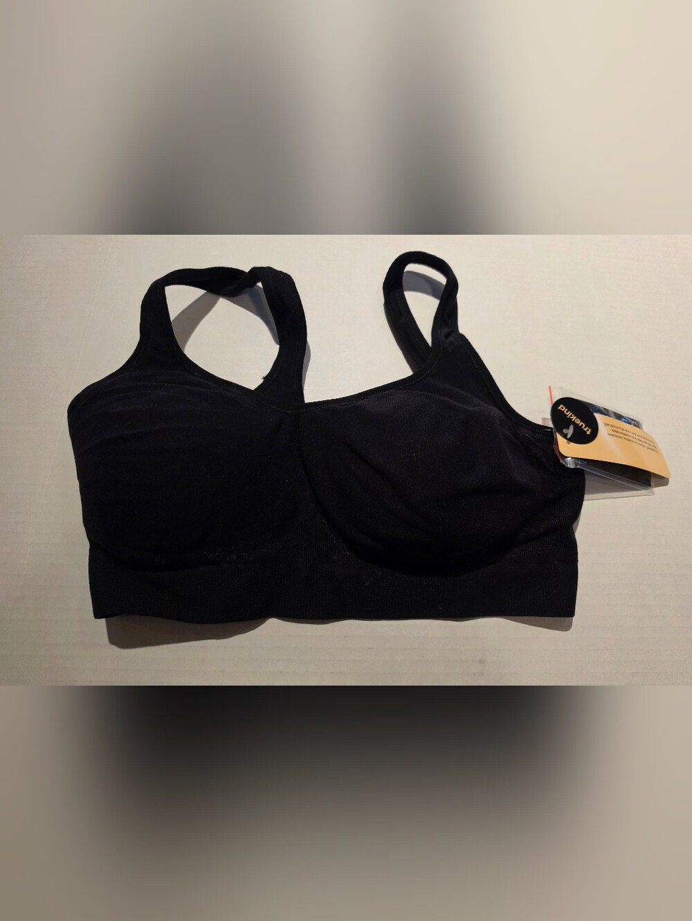 NWT Truekind Seamless Wireless Daily Comfort Bra w/ Extender – Black Size Large